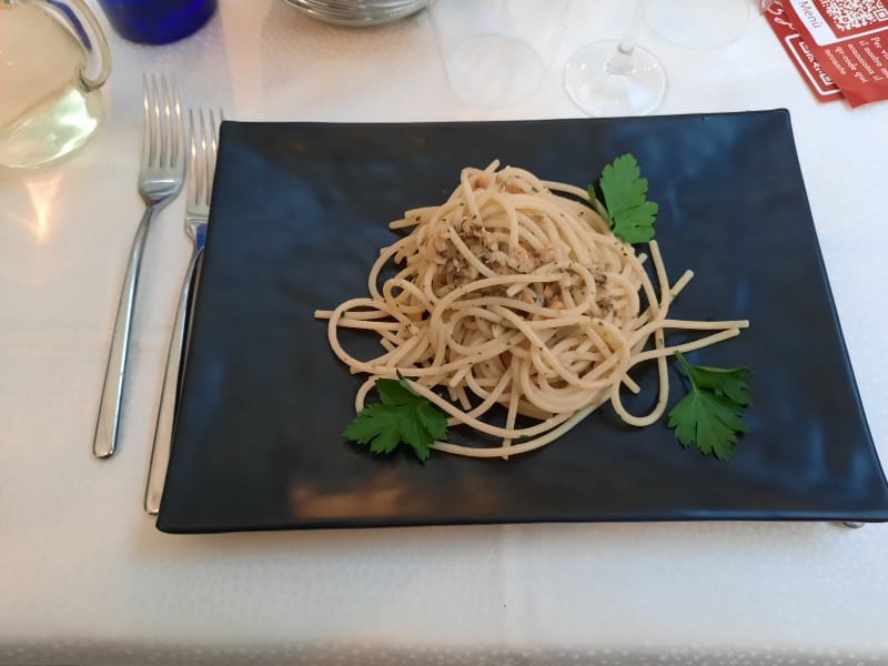 Spaghetti "MARTELLI" alle Arselle s/guschio - Ristorante La Polveriera, Pontedera