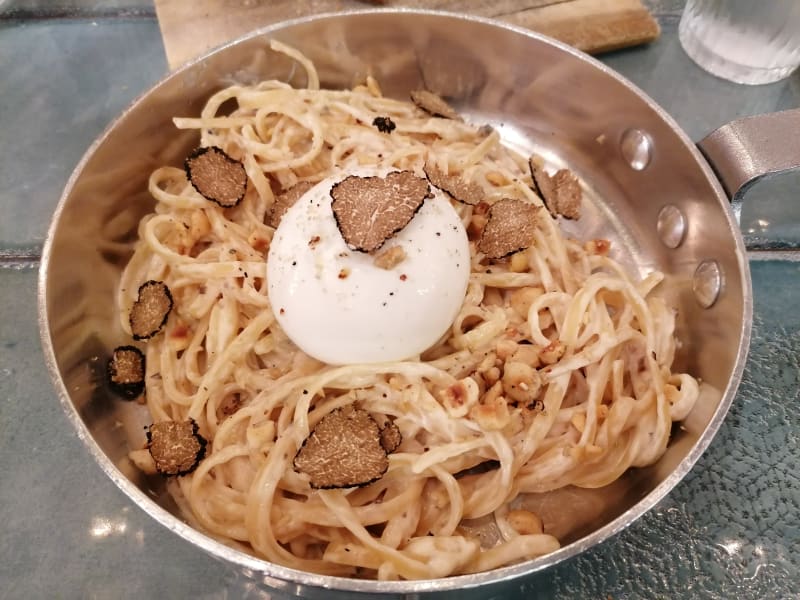 Summer Truffle and Burrata Linguine - Lombardi, Paris