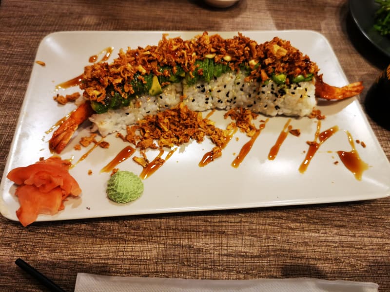 Dragon Roll crevette  - Miso