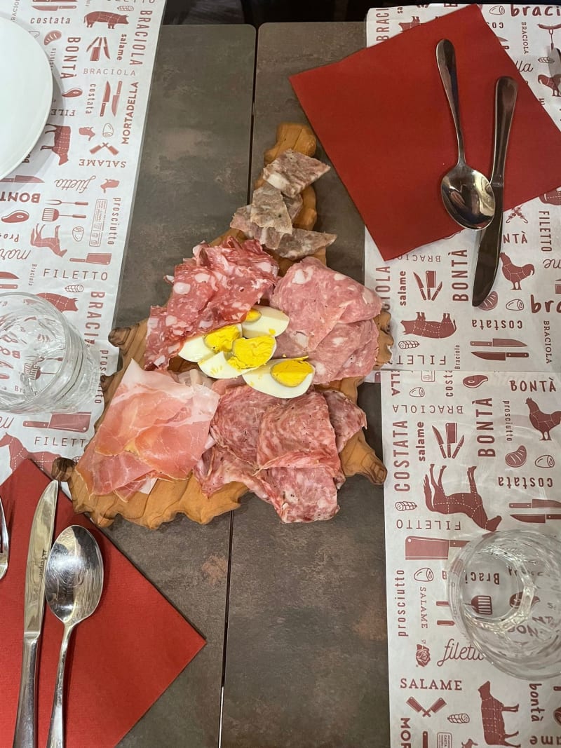 Tagliere selezione salumi chini 1682 - Osteria Carnivora, Gaiole In Chianti