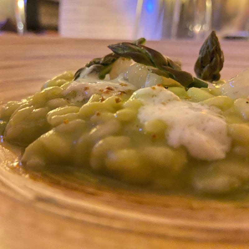 Risotto con asparagi, bufala e limone bruciato  - Birichin, Turin