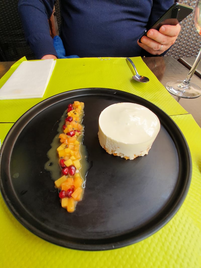 Désert; cheesecake blanc - La Parenthèse Verte, Louveciennes