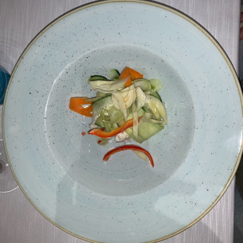 Baccalà mantecato con verdure croccanti - Savoy Restaurant, Trieste