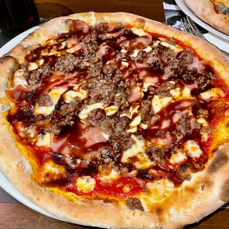 Pizza barbacoa - Pizzeria Trattoria Romolo, Las Rozas