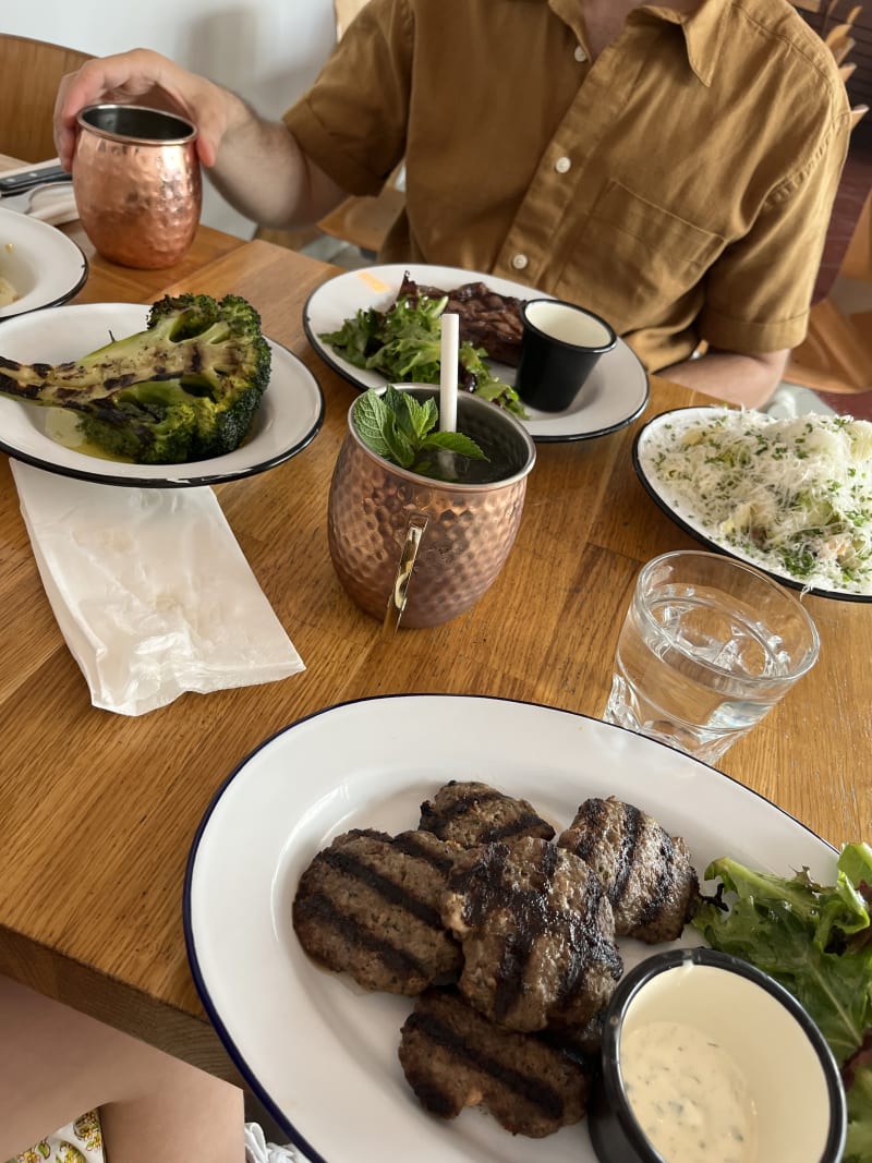 Kofta, salad etc - Flesh Pigalle, Paris