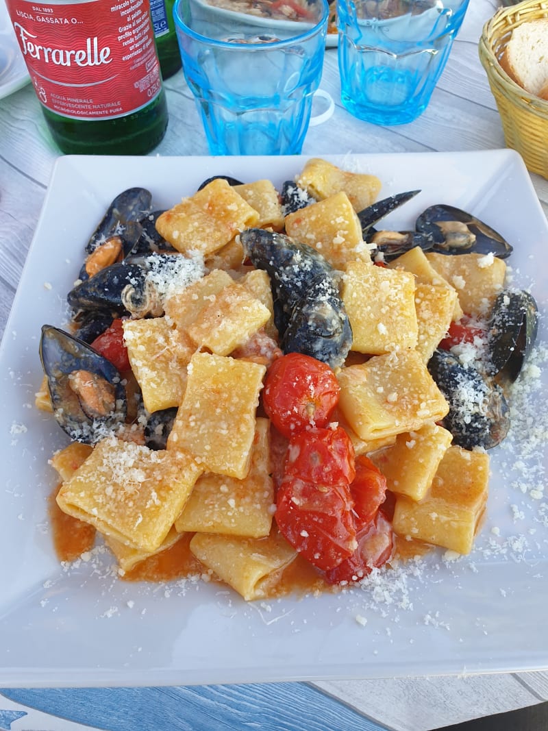 Paccheri cozze e pecorino - La Gattammare, Santa Marinella