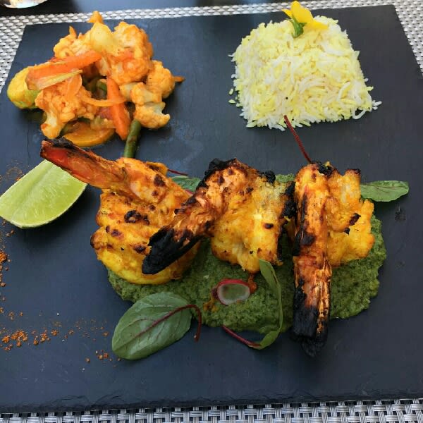 Gambas cococo tandoori - Khana Mandir, Nyon