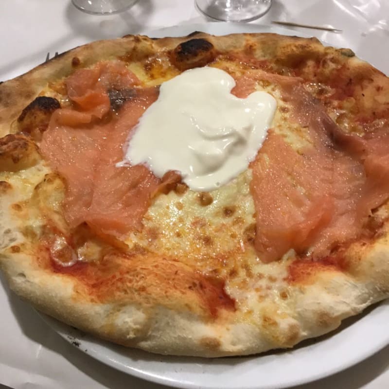 Pizza saumon fumé - Girasole, Paris