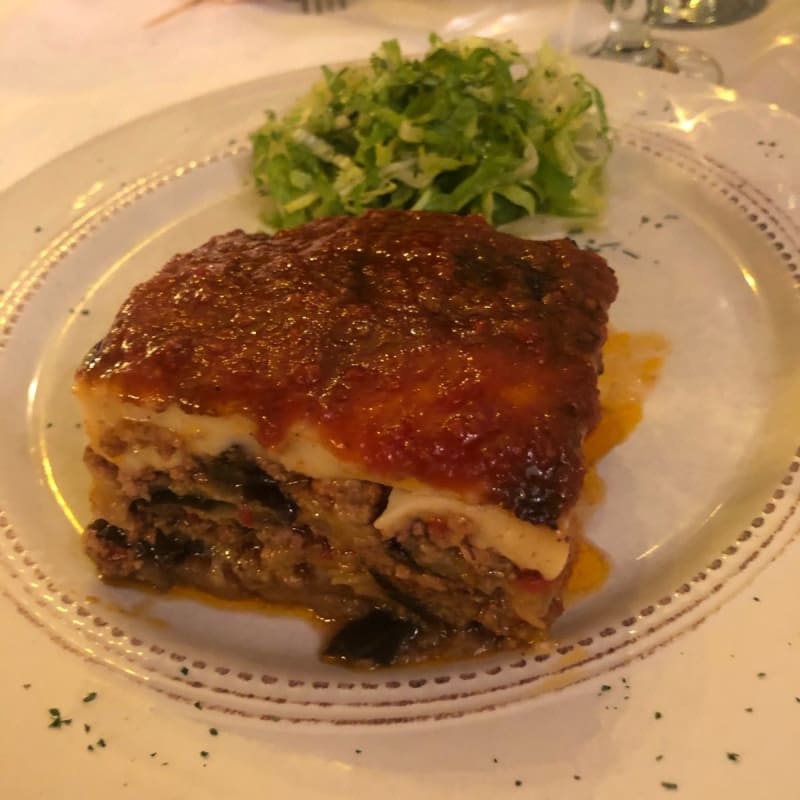 Gratin d'aubergines et courgettes à la viande hachée de porc et de veau - Talos, Paris