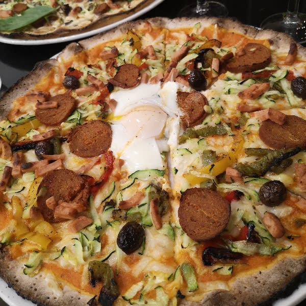 Pizza sans gluten végétarienne - Happiz, Paris