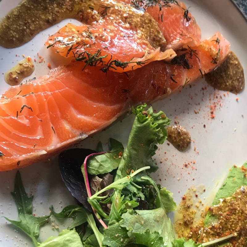 Salade de saumon et avocat - Les Clanchistes, Fontenay-sous-Bois