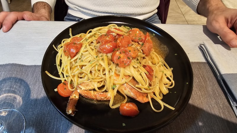 Linguine con granchio e pomodorini - Versa Bistrot, Milan