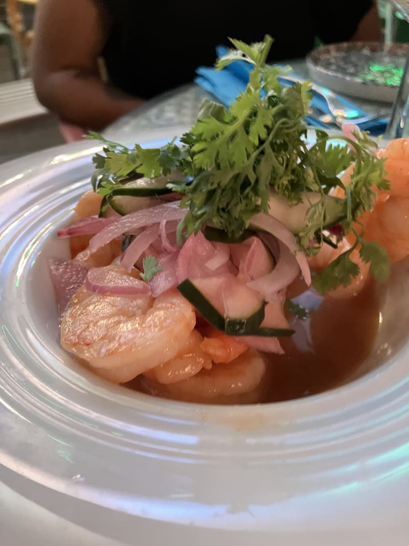 Prawn ceviche  - El jardinet del Born, Barcelona