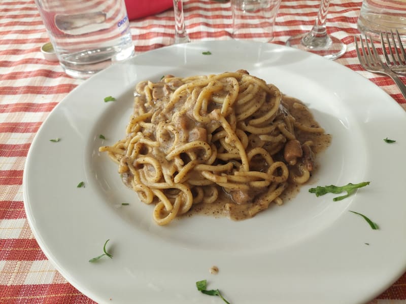 Tonnarelli con funghi porcini e tartufo - Giuliana