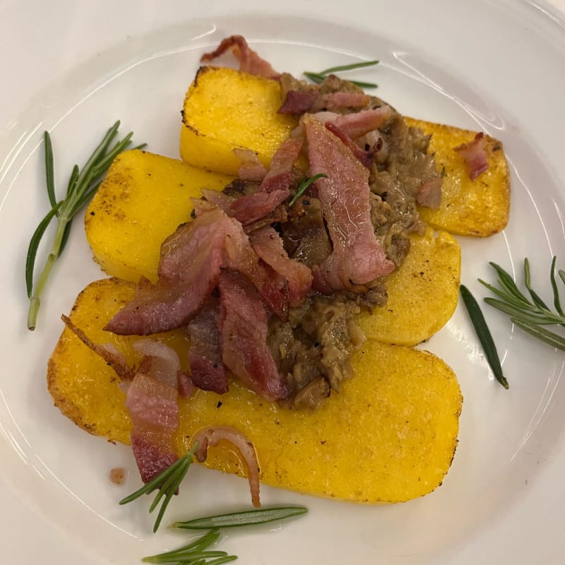 Con funghi e pancetta - Ristorante Del Rio, Formigine