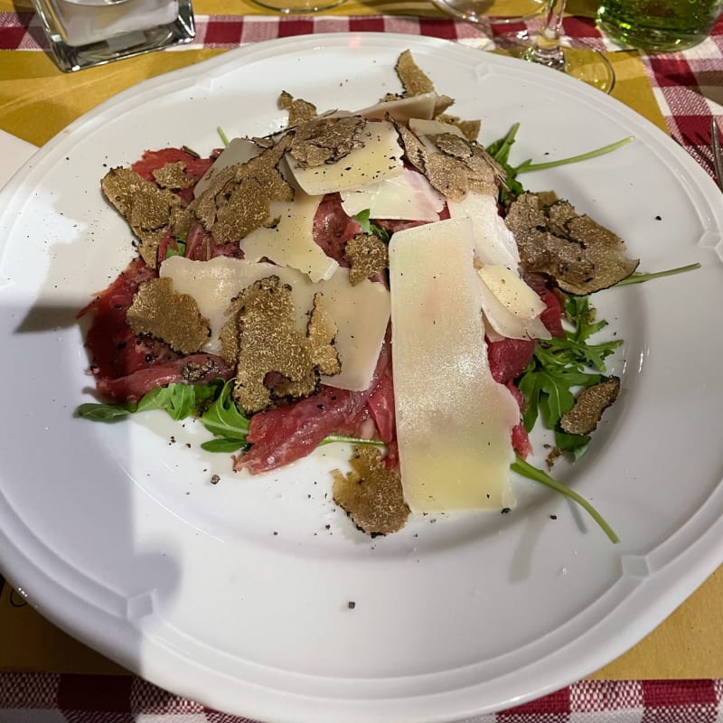 Carpaccio aux truffes  - Trattoria de' Pitti, Florence