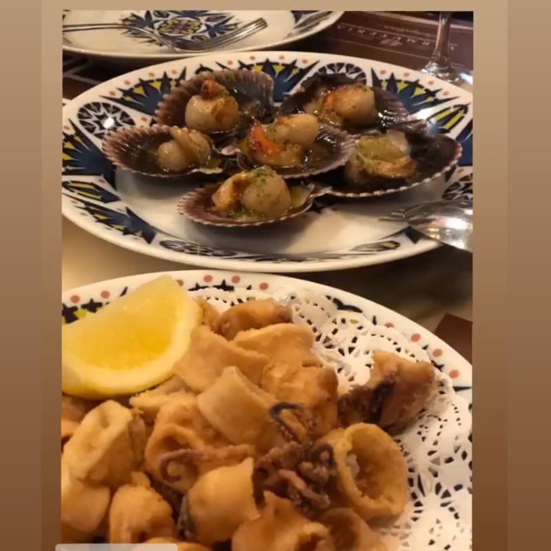 Calamares a la andaluza y zamburiñas - Bodega Genin, Barcelona