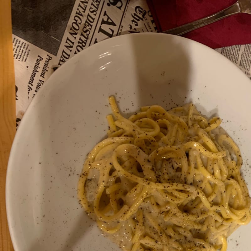 Tonnarelli cacio e pepe - Osteria deGusto, Ariccia