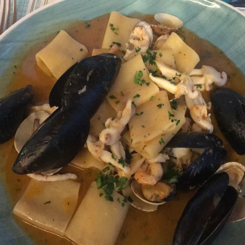 Paccheri alla pescatora  - La Carretta