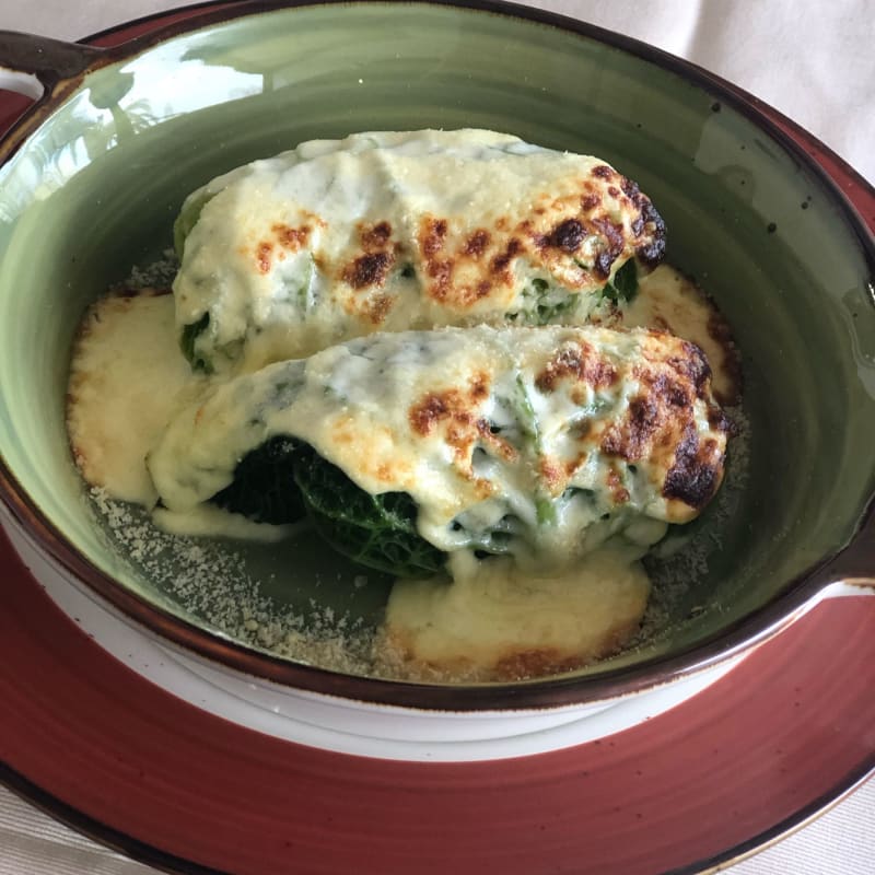 Involtini di verza e besciamella  - Ristorante Il Baiardo, Rome