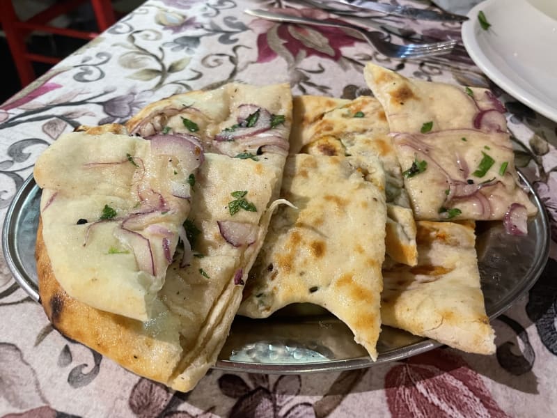 Onion kulcha - Punjabi