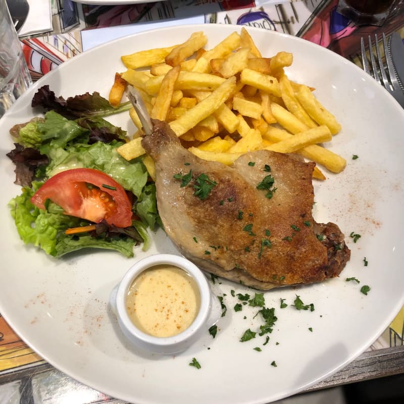 Confit de canard - Café Blanche, Paris