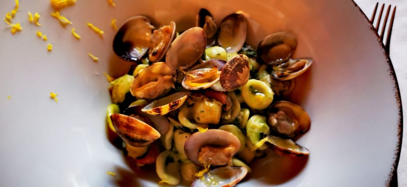 Orecchiette vongole e capesante - Trattoria Ever Green