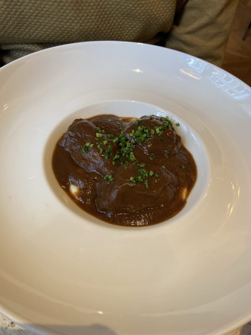 Braised pork cheek with red wine sauce - Le Bistrot-Robuchon, Madrid