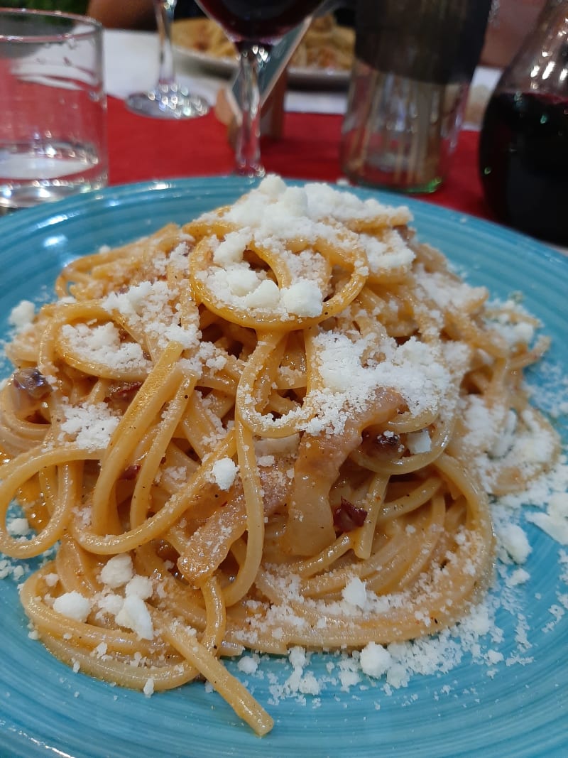 Carbonara con 'nduja - Du' Spaghi