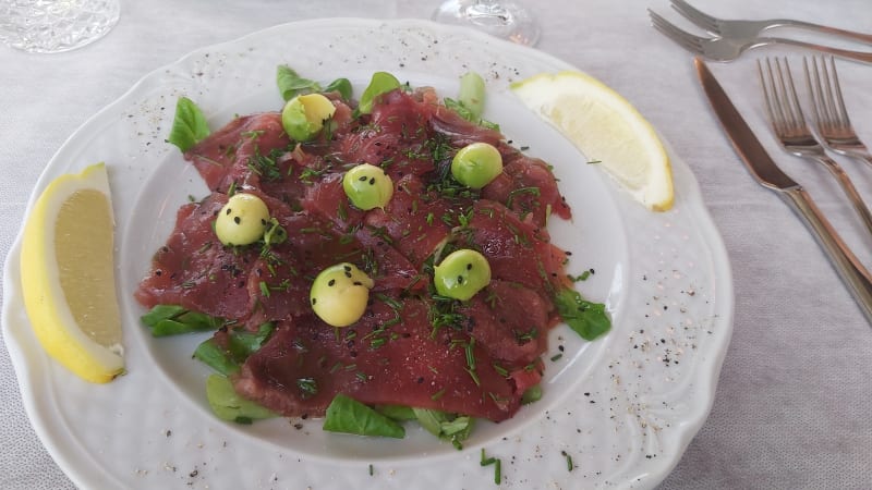 Carpaccio di tonno - Ristorante Il Numero 1, Città di Castello