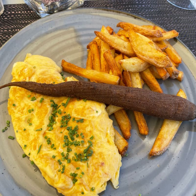 Omelette avec les œufs de leur poulailler  - La Carte Gourmande, Meyrin