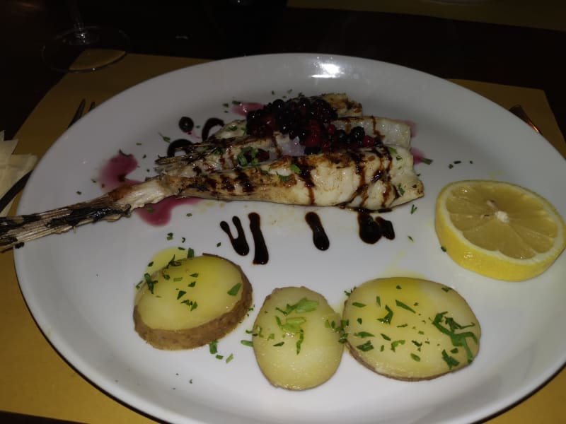 Rana Pescatrice Con Frutti Rossi  - Antica Trattoria al Trattato