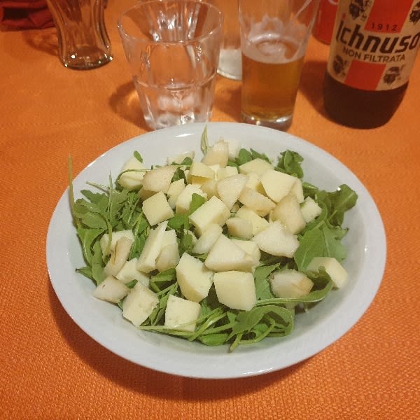 rucola formaggio e pere - Cacio e Pere