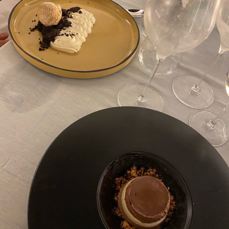 Cremoso di mascarpone e I tre cioccolati - Strombolicchio  Restaurant