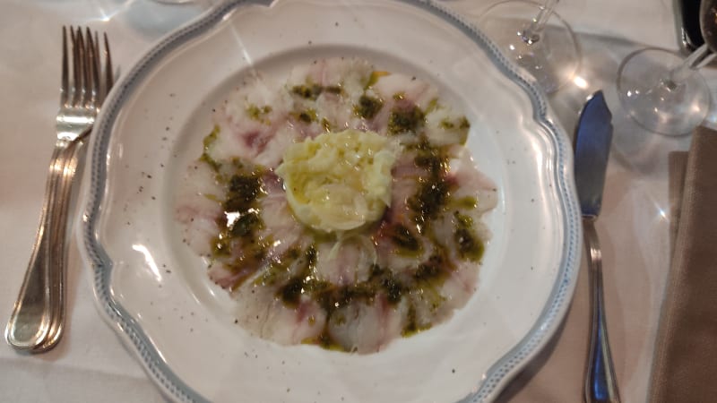 Carpaccio di branzino - Al Paradiso, Venice