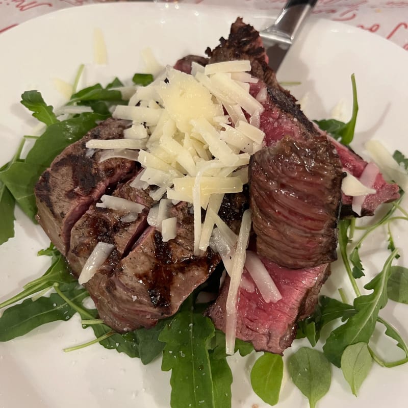 Tagliata - con rucola e pecorino di pienza stagionato - Al Fierale ToscanaGrill, Pienza