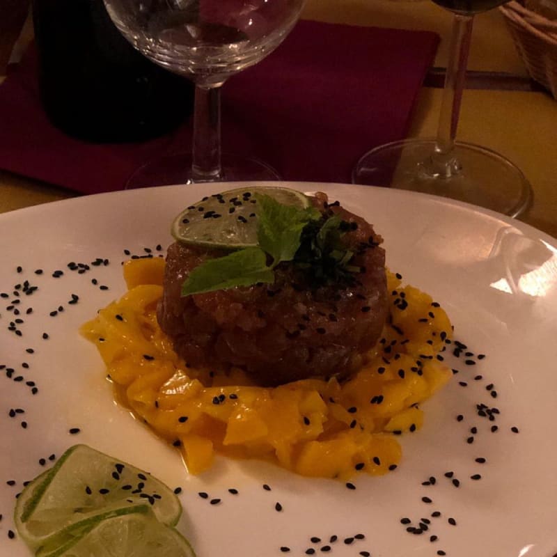 Tartare di carne su letto di mango - Carlsberg Ol, Milan