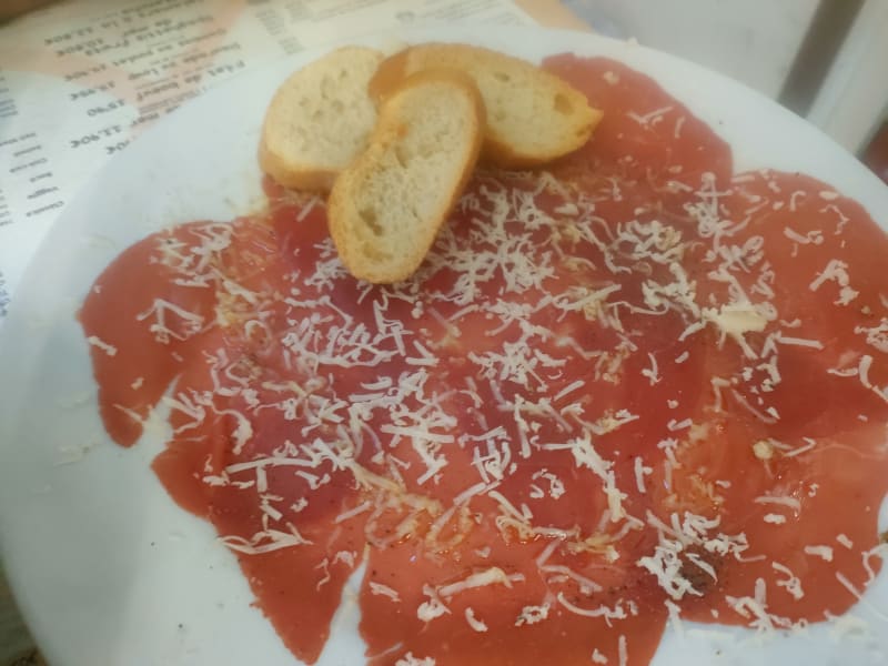 Carpaccio au fromage truffé - El Racó de la Xeli, Figueres