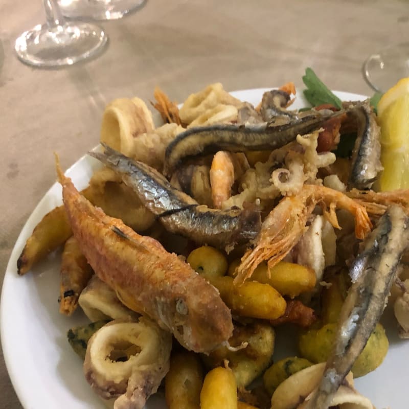 Gran fritto: pesce e verdure. Buonissimo e non unto - Al Caminetto, Carovigno