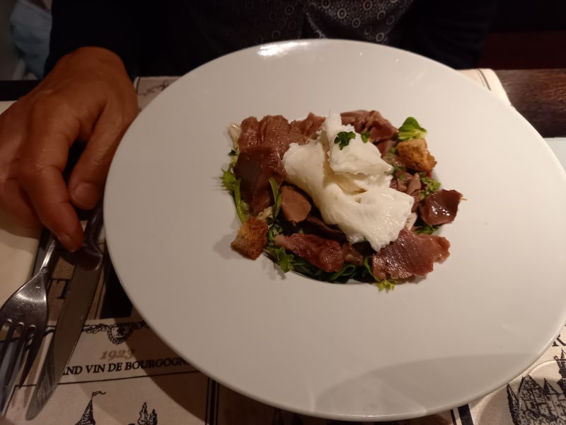 Salade de gésiers et œuf poché  - Le Chai Saint-Sauveur, Toulouse