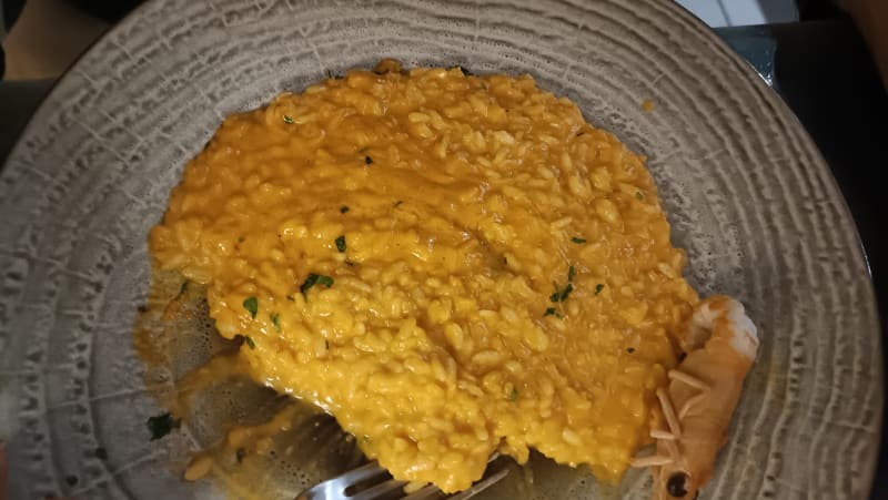 Risotto alla crema di scampi locali - Il Ristoro, Rome