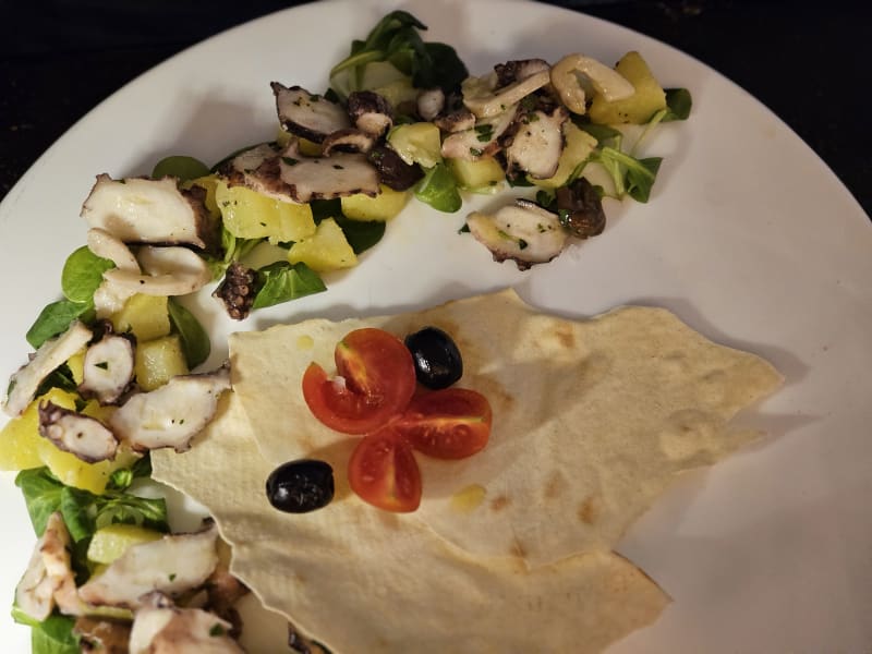 Polpo, patate e carasau - Il Ristoro, Rome