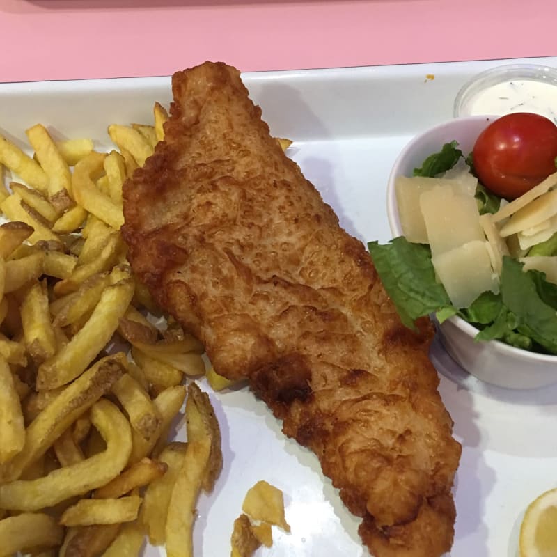 Fish and chips - HD Diner Rivoli, Paris