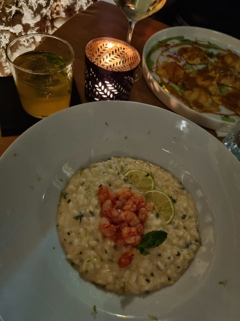 Risotto con scampi crudi 
 - EN3, Monza