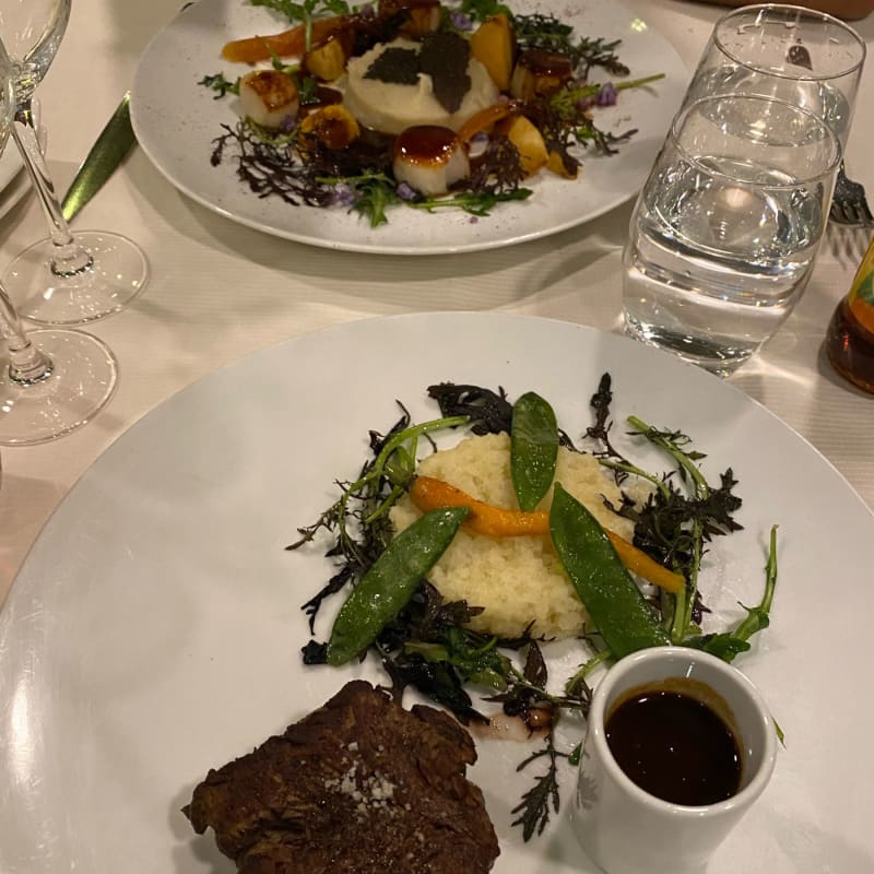 Steak and scallops  - Le Ciel de Paris, Paris