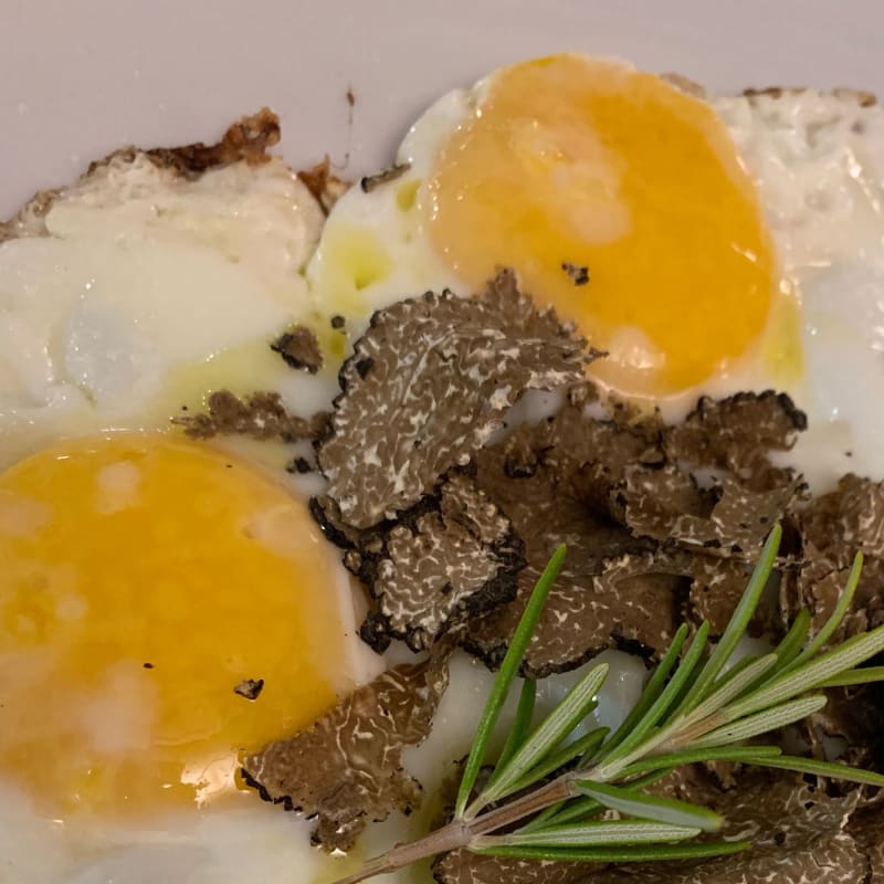 Uovo al tartufo - Osteria Al Cassero, Poggibonsi