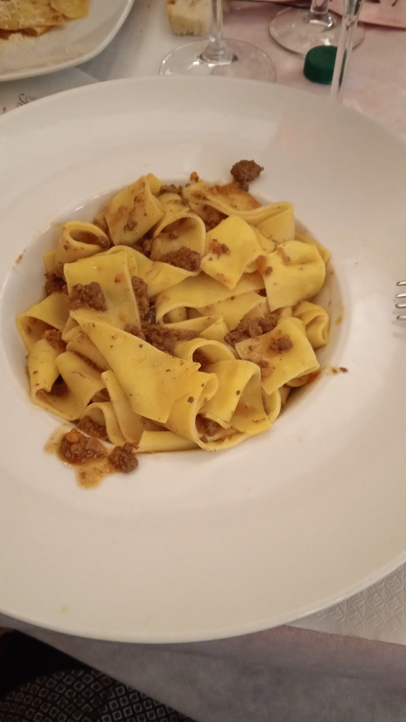 Pappardelle ragù di lepre - Trattoria Pizzeria Toscana, Pisa