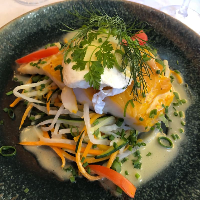 Haddock, œufs pochés aux légumes  - Le Zeyer, Paris