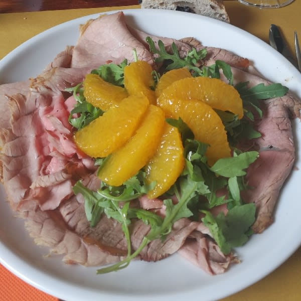 Roast beef rucola e arancio - Là di Missin