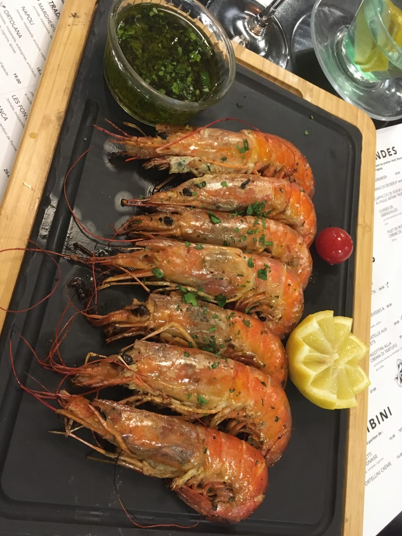 grillade de Gambas sauvages - Les Fontaines, Nyon